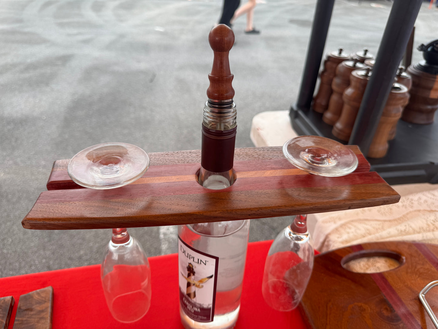 Wine Bottle and Glass Rack (W)