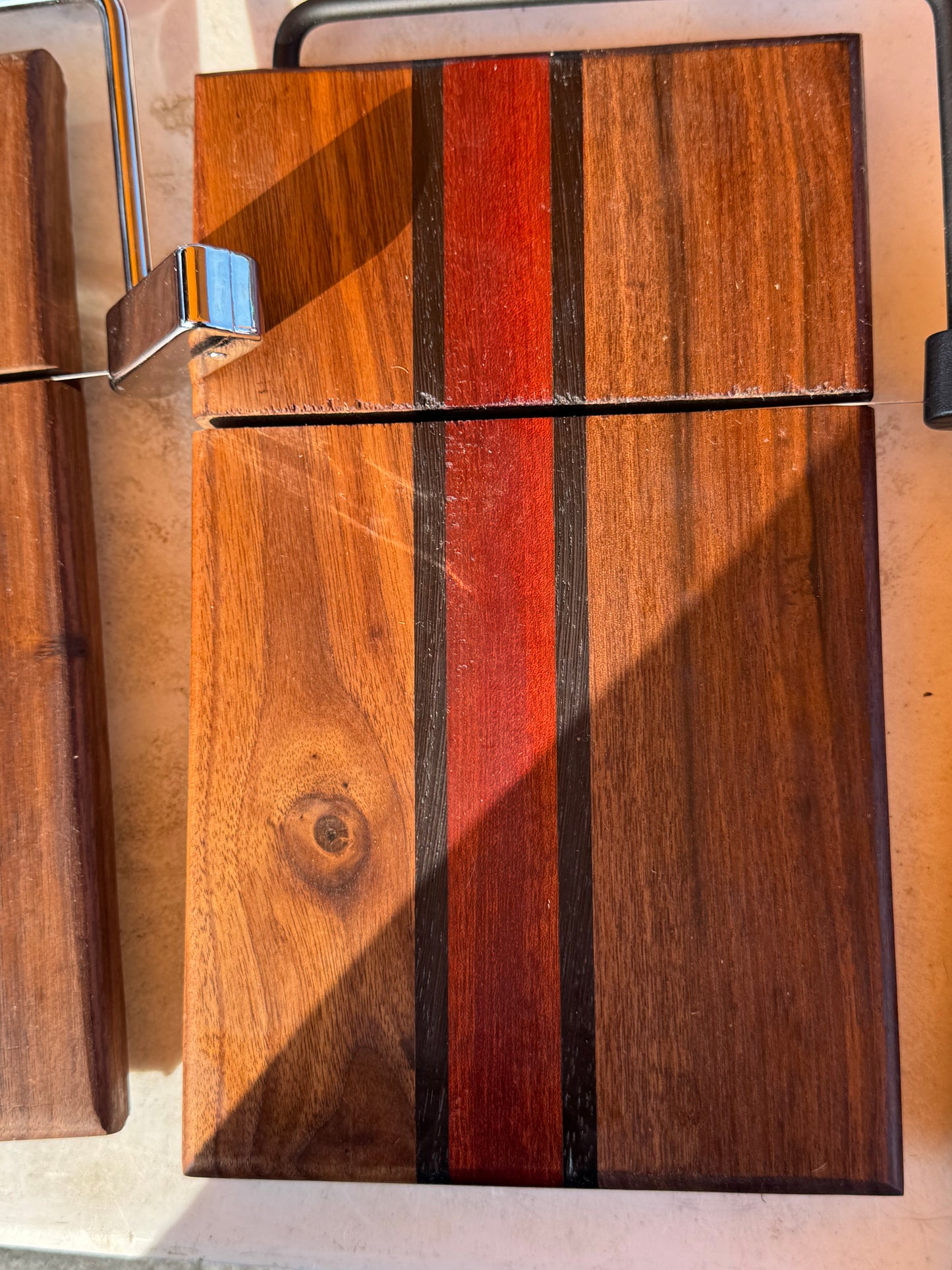 Cheese cutter (Walnut with exotic)