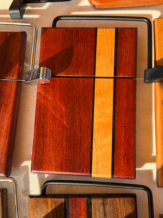Cheese cutter (Bloodwood with wenge and maple stripes)