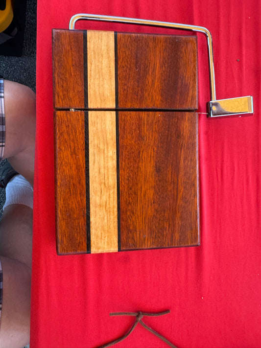Cheese cutter (Bloodwood with wenge and maple stripes)